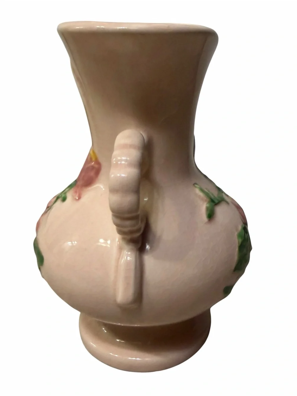 1940’s Hull Art Pottery Magnolia Pattern Double-Handled Vase